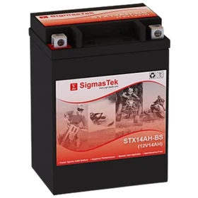 SigmasTek STX14AH-BS AGM Replacement 210CCA Battery for Polaris 4011359, 4012622