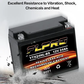 YTX24HL-BS Battery High Performance-Maintenance Free-Sealed AGM ATV Batteries
