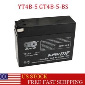 12V AGM Battery YT4B-5 GT4B-5-BS for Yamaha TTR50E DR-Z70 Scooter Pit Quad Bikes