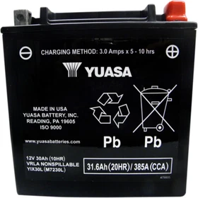 Yuasa Fresh Pack Maintenance-Free AGM Battery (YIX30L-BS) YUAM6230X Yuasa Fresh Pack Maintenance-Free AGM Battery (YIX30L-BS) YUAM6230X