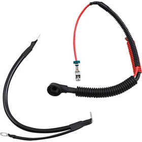 Drag Specialties Black Battery Cable Set - '09-'13 FLH/T | E25-0091B-D7