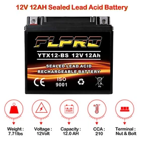 YTX12-BS Battery Sealed AGM for Suzuki GSX1300BK B-King/GSX1300 Hayabusa/R