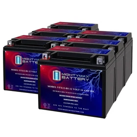 Mighty Max YTX12-BS 12V 10Ah Replaces Honda TRX250 TE, TM, Recon 97-24 - 6 Pack Mighty Max YTX12-BS 12V 10Ah Replaces Honda TRX250 TE, TM, Recon 97-24 - 6 Pack