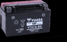 Yuasa YTX7A-BS Maintenance Free AGM 12-Volt Battery w/Bottle