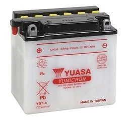 Yuasa YB7-A Conventional 12-Volt Battery For 1995-1996 Arctic Cat ZR 580 (EFI) Yuasa YB7-A Conventional 12-Volt Battery For 1995-1996 Arctic Cat ZR 580 (EFI)