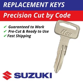 Suzuki Replacement Ignition Key Scooters Motorcycles ATVs Codes F59610-F69097 