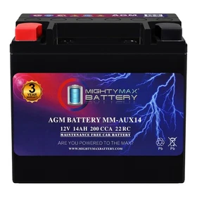 Mighty Max MM-AUX14 12V 14Ah 200 CCA Battery Replaces Mercedes-Benz GLA250 16