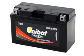 YT7B-BS MOTORCYCLE BATTERY UNIBAT PRECHARGED COMPATIBLE YAMAHA MAJESTY 250 YZF 450
