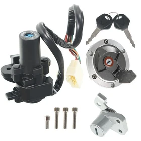2008-2012 Ignition Switch Lock Gas Cap Cover Set For Kawasaki Ninja 250R EX250J 2008-2012 Ignition Switch Lock Gas Cap Cover Set For Kawasaki Ninja 250R EX250J