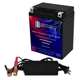Mighty Max YTX14AH Battery Replaces Polaris 4010905, 4012622 + 12V 2Amp Charger