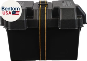 9067-1 Vented Battery Box with Mounting Strap, Fits Group 27 Series Batteries, B
