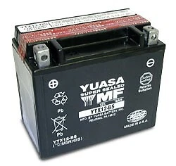 Yuasa YTX12-BS Maintenance Free Battery For 1997-2000 Honda VTR1000 Super Hawk Yuasa YTX12-BS Maintenance Free Battery For 1997-2000 Honda VTR1000 Super Hawk