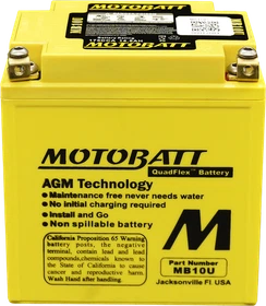 Motobatt Battery Mb10U Sealed Factory Activated Batteries