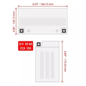 AGM Battery for Polaris Sportsman X2 500 EFI 2006 2007 2008 2009