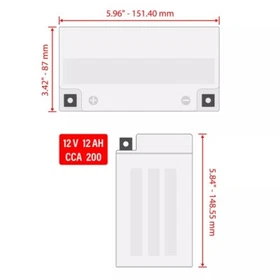 AGM Battery for Honda TRX650FA TRX650FGA Rincon 650 4X4 Gpscape 2003 2004 2005 AGM Battery for Honda TRX650FA TRX650FGA Rincon 650 4X4 Gpscape 2003 2004 2005