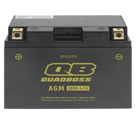 QuadBoss Maintenance-Free AGM Battery-YT9B-BS for 2006-2020 Yamaha YFM700R