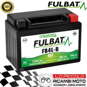 FULBAT FB4L-B GEL BATTERY = YB4L-B APRILIA Scarabeo Hiper2 Net/Street 50 2010