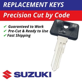 Suzuki Ignition Replacement Key Motorcycles ATVs Scooters Codes F59610-F69097 