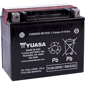 YUASA AGM Maintenance-Free Battery YTX12-BS .60 L HONDA KAWASAKI KTM YAMAHA