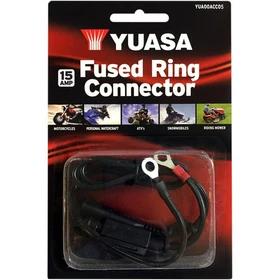 Yuasa YUA00ACC05 Battery Charger Fused Ring Connector - 15 amp