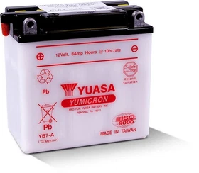 Yuasa Conventional YB7A 12V Battery For HD Super Glide FX Kick Start 1971-72 Yuasa Conventional YB7A 12V Battery For HD Super Glide FX Kick Start 1971-72