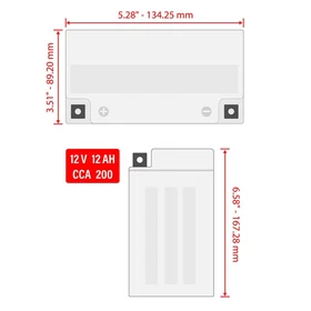 AGM Battery for Polaris Sport 400 400L 1994 1995 1996 1997 1998 1999 AGM Battery for Polaris Sport 400 400L 1994 1995 1996 1997 1998 1999
