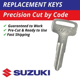 Suzuki Replacement Ignition Key Scooters Motorcycles ATVs Codes E59610-E69097 