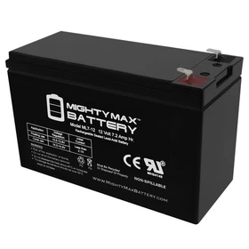 Mighty Max 12V 7Ah Zipp Battery SLA-12V-7AH-T1 Replacement Battery Mighty Max 12V 7Ah Zipp Battery SLA-12V-7AH-T1 Replacement Battery