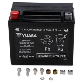 YUAM42RBS YUASA YTX20 FACTORY ACTIVATED MAINTENANCE FREE 12 VOLT BATTERY YUAM42RBS YUASA YTX20 FACTORY ACTIVATED MAINTENANCE FREE 12 VOLT BATTERY