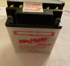 12N7D-3B BIKEMASTER Master Nos Volt Battery Yamaha 12N7D-3B BIKEMASTER Master Nos Volt Battery Yamaha