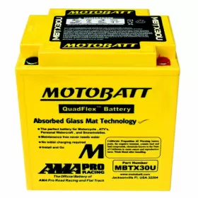 MBTX30U-2 HARLEY DAVIDSON Motobatt Agm Battery Flh Touring