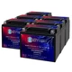 Mighty Max YTX12-BS 12V, 10Ah, AGM, Replaces Kawasaki W800 Cafe 24 - 6 Pack