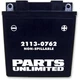 Parts Unlimited AGM Maintenance-Free Battery - 2113-0762 Parts Unlimited AGM Maintenance-Free Battery - 2113-0762