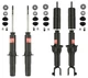 KYB Front & Rear Suspension Struts and Mounts Kit For Honda Civic Acura EL KYB Front & Rear Suspension Struts and Mounts Kit For Honda Civic Acura EL