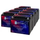 Mighty Max YTX12-BS 12V, 10Ah, AGM, Replaces Kawasaki W800 Cafe 24 - 8 Pack